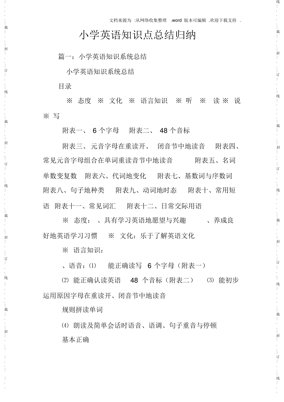 超全面小学英语知识点归纳归纳总结归纳2021最全面.pdf_第1页