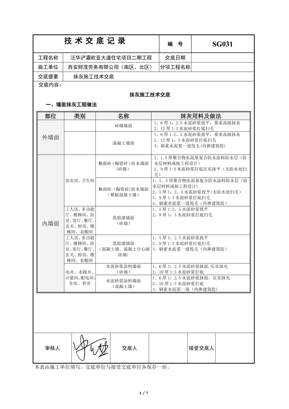 抹灰施工技术交底.docx_第1页