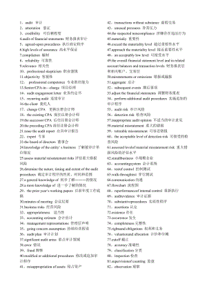 审计英文词汇整理.doc