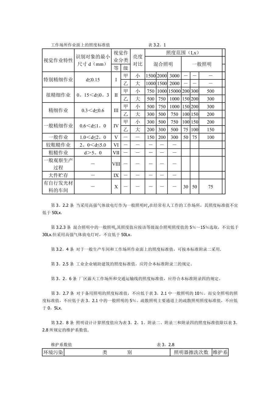 工业照度标准.doc_第2页