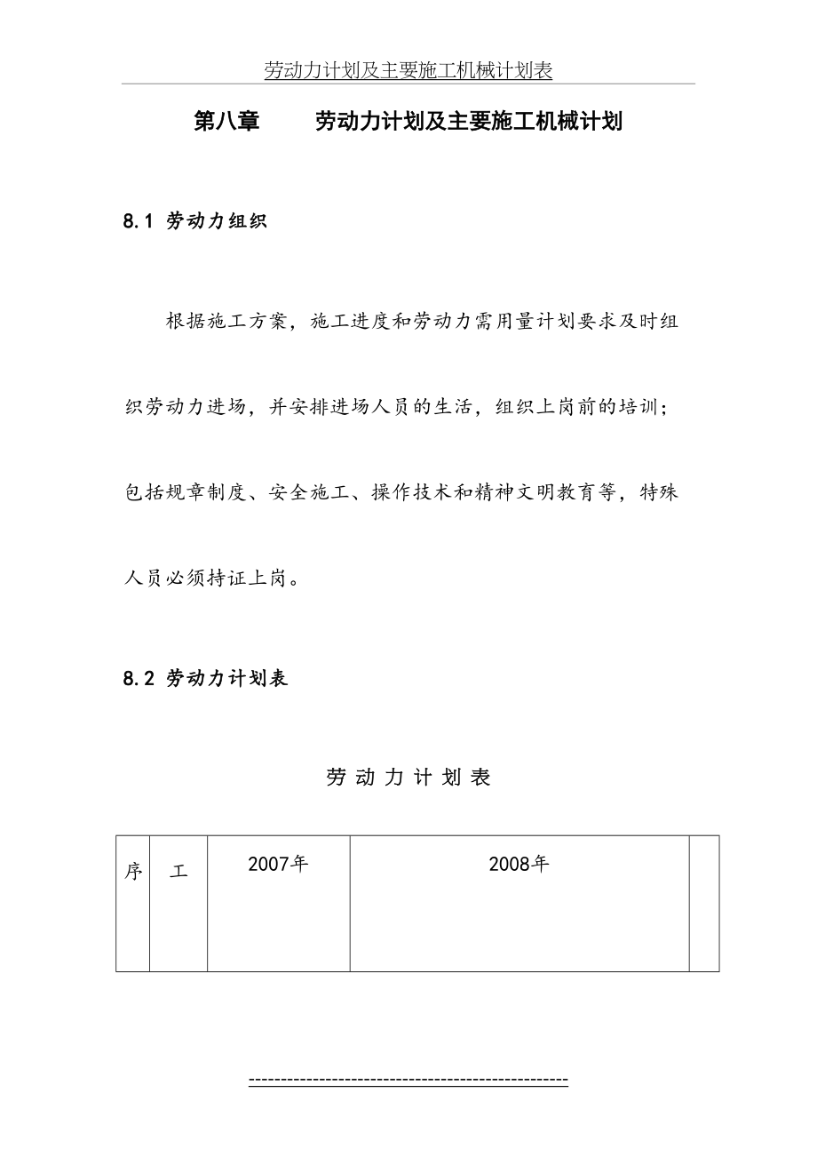 劳动力计划及主要施工机械计划表.doc_第2页