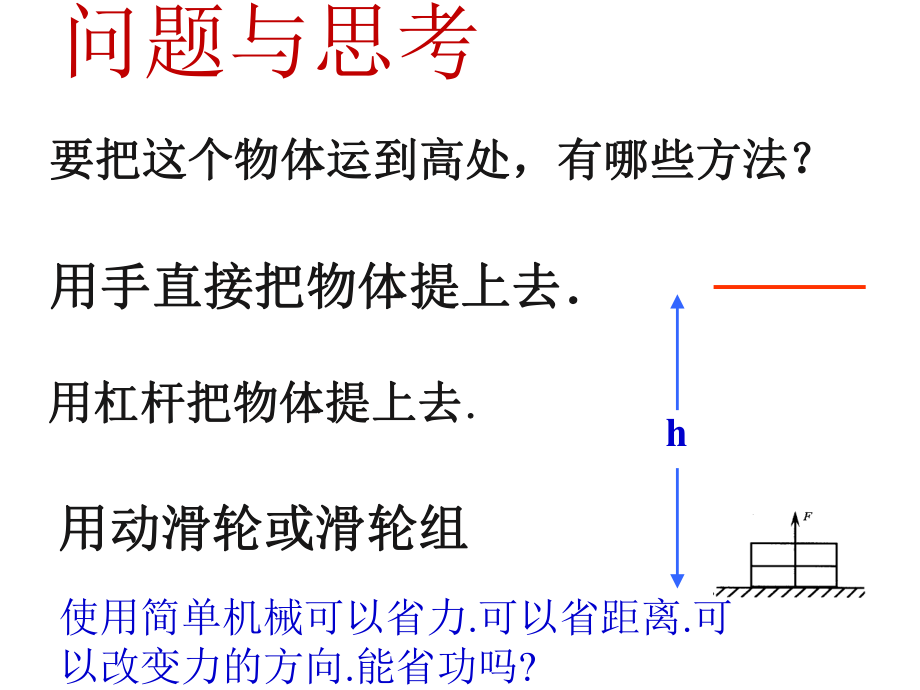 探究使用机械是否省功ppt课件.ppt_第1页