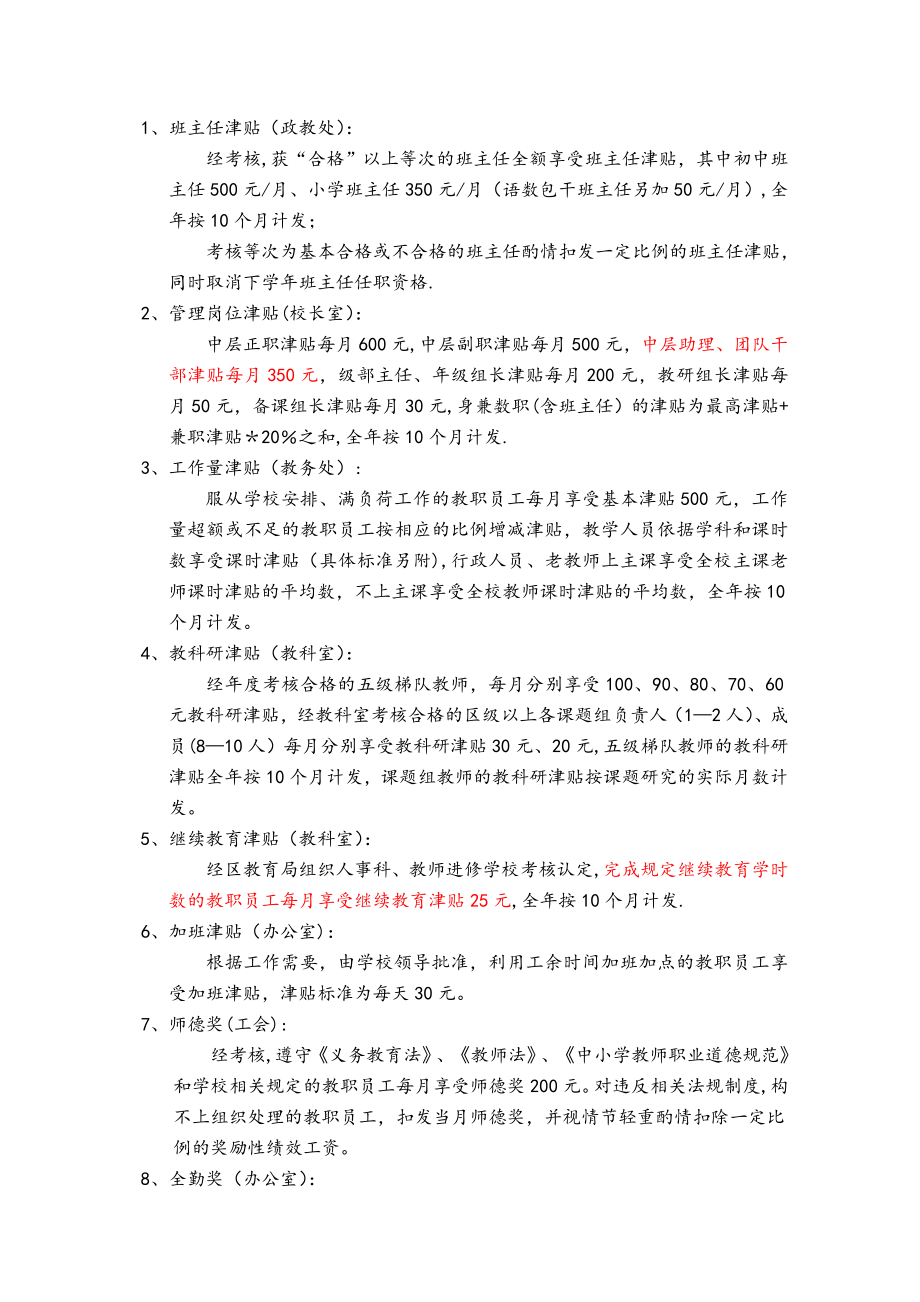 武进区礼河学校奖励性绩效工资考核发放办法.doc_第2页