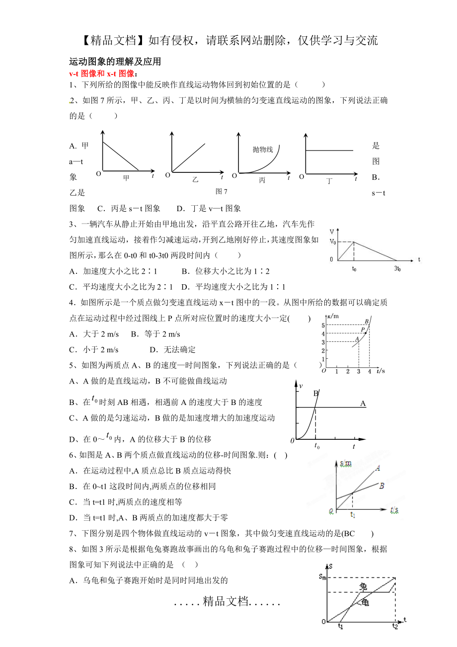 物理必修一图像专题.doc_第2页