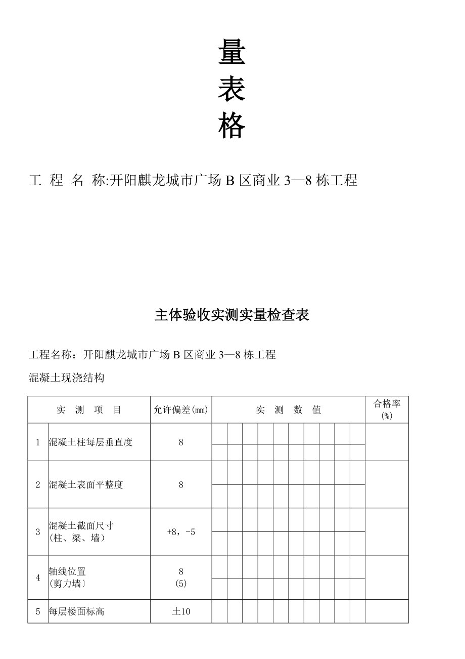 主体验收实测实量表格【模板范本】.doc_第2页