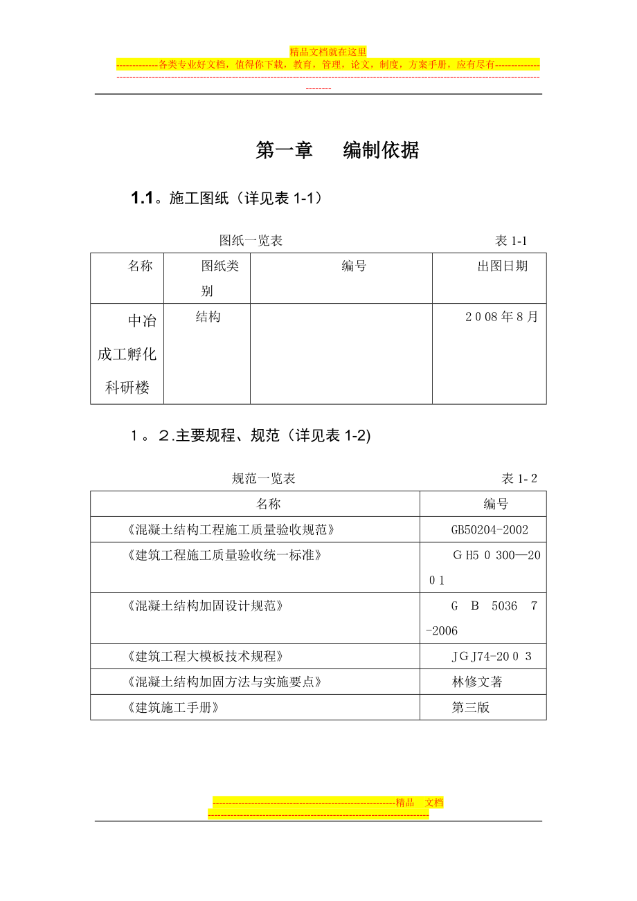 中冶成工加固改造工程施工方案【可编辑范本】.doc_第1页