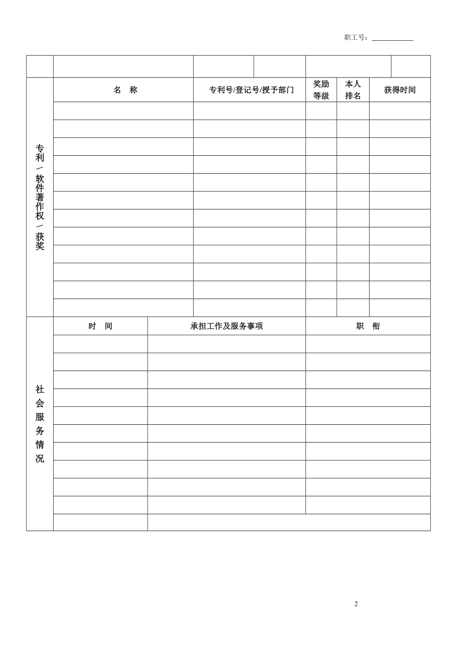 中山大学专职科研系列人员第聘期考核表【可编辑范本】.doc_第2页