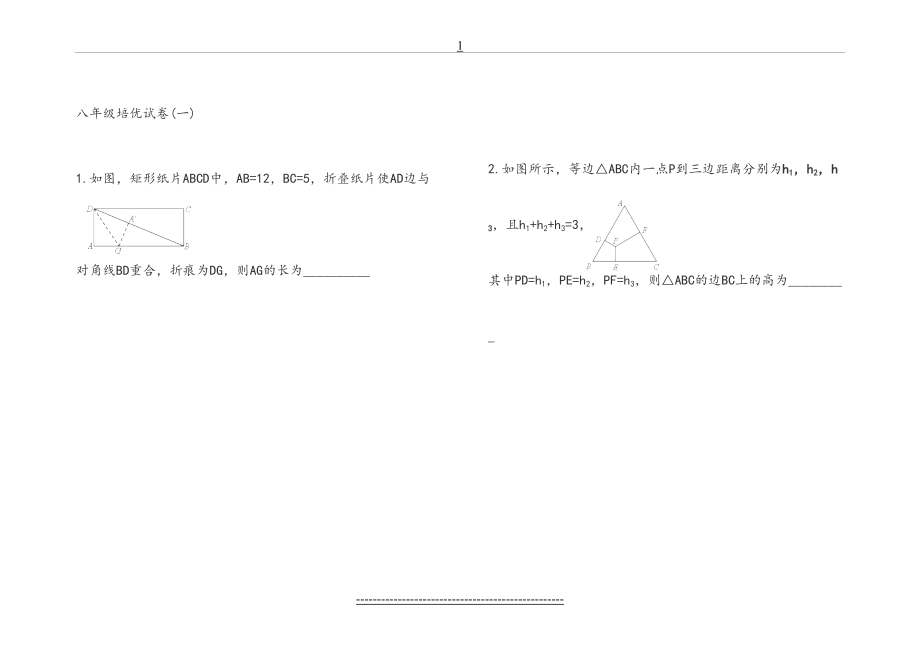 北师大版八年级下册数学培优试卷.doc_第2页