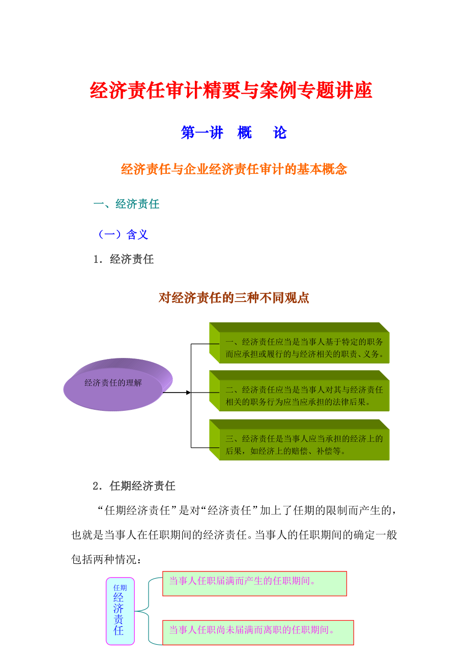 经济责任审计精要与案例专题讲座.docx_第1页