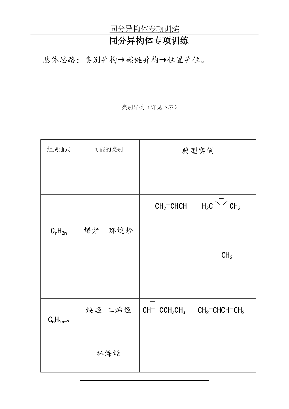 同分异构体的书写专项训练.doc_第2页