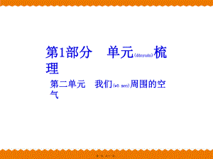 最新中考化学单元梳理ppt课件 第二单元我们周围的空气(共11张ppt课件).pptx