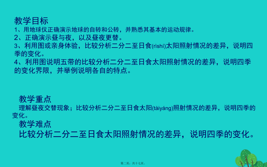 最新七年级地理上册 1_2 感受地球运动课件 晋教版1(共17张PPT课件).pptx_第2页