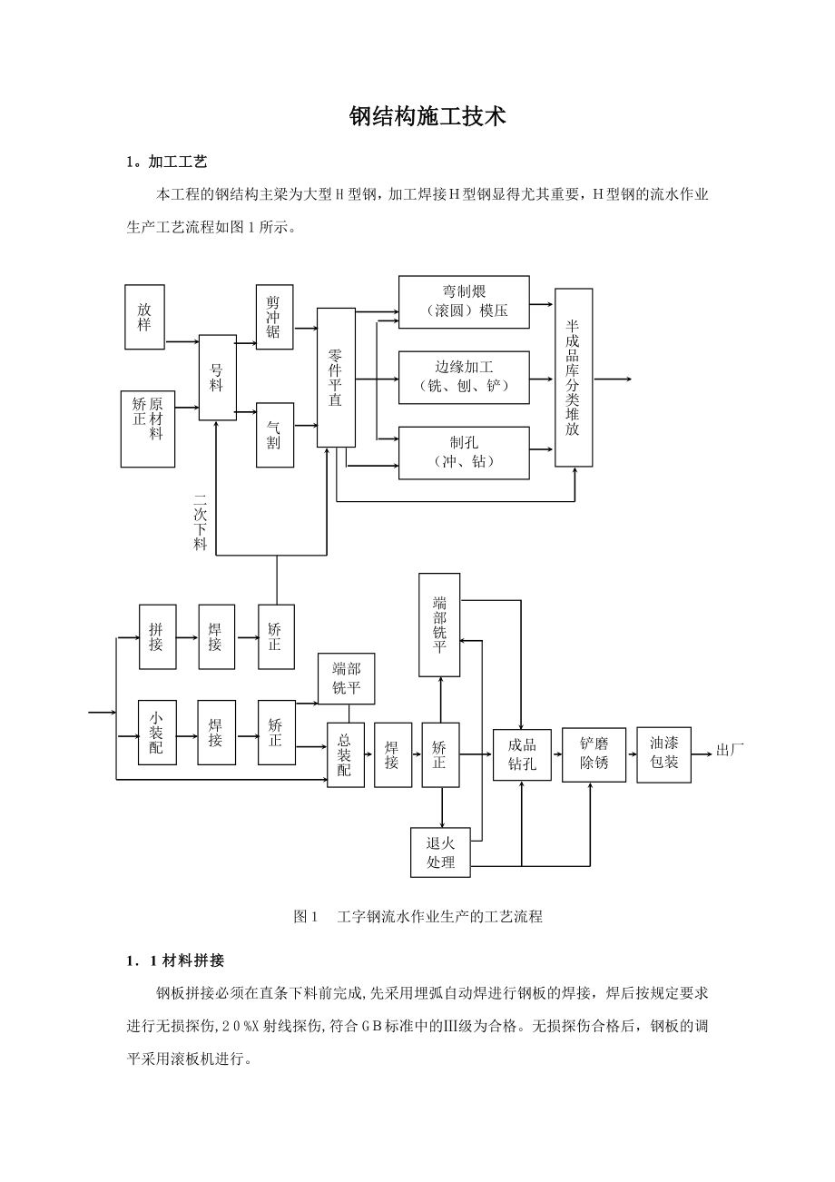 中九钢结构的施工工艺流程【可编辑范本】.doc_第1页