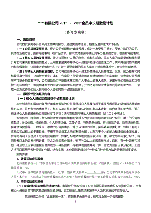 某公司动态股权激励方案.docx