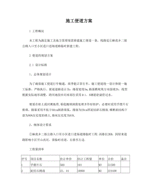 临时道路施工方案修改方案【整理版施工方案】.doc