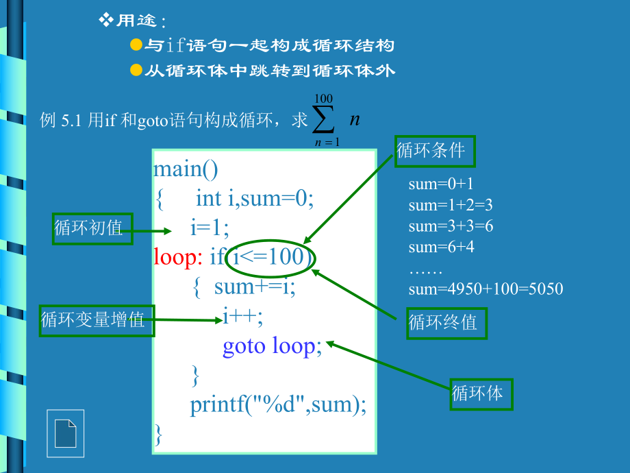 c语言可实现循环的语句.ppt_第2页