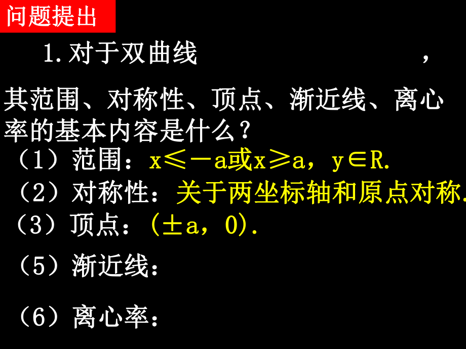 1126高二数学(232双曲线的简单几何性质第三课时).ppt_第2页