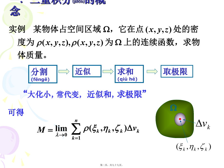 最新三重积分的概念与计算(共99张PPT课件).pptx_第2页