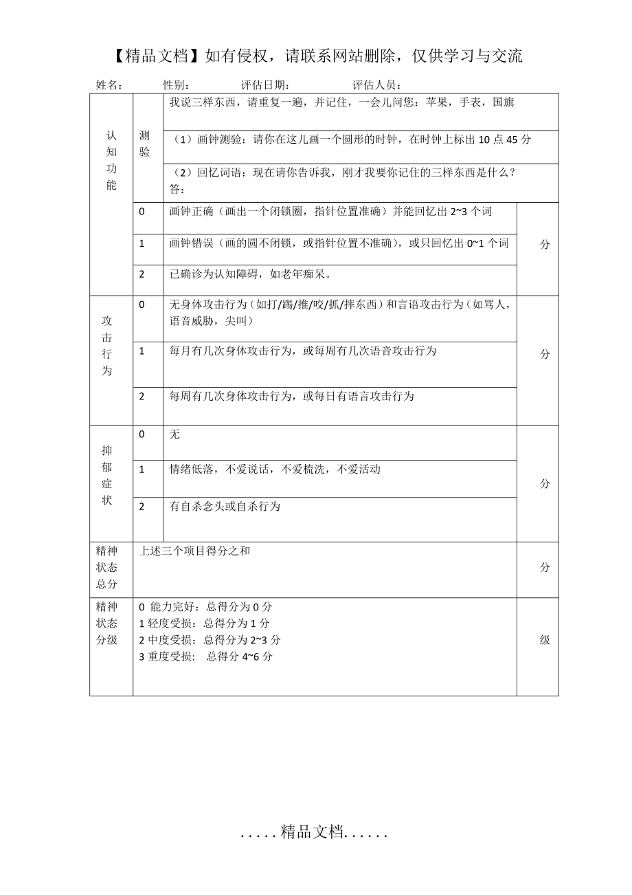 精神状态评估表.doc_第2页