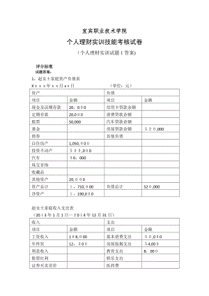 个人理财实训题答案【可编辑范本】.doc