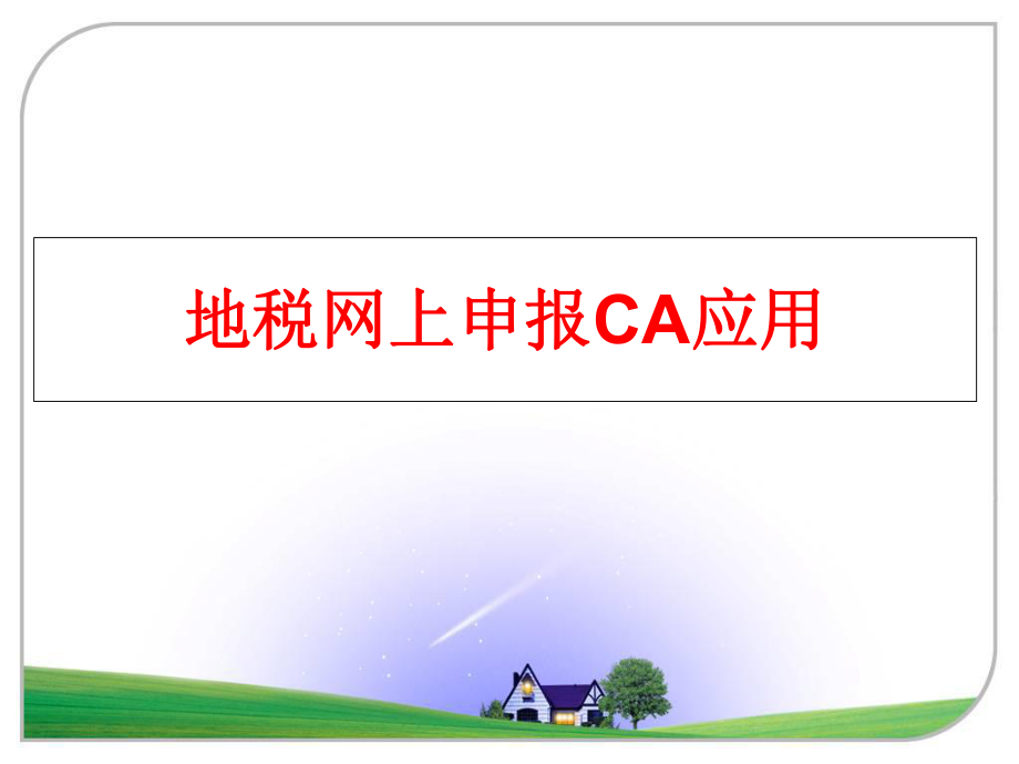 最新地税网上申报CA应用PPT课件.ppt_第1页