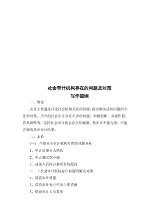 社会审计机构存在的问题与对策.docx