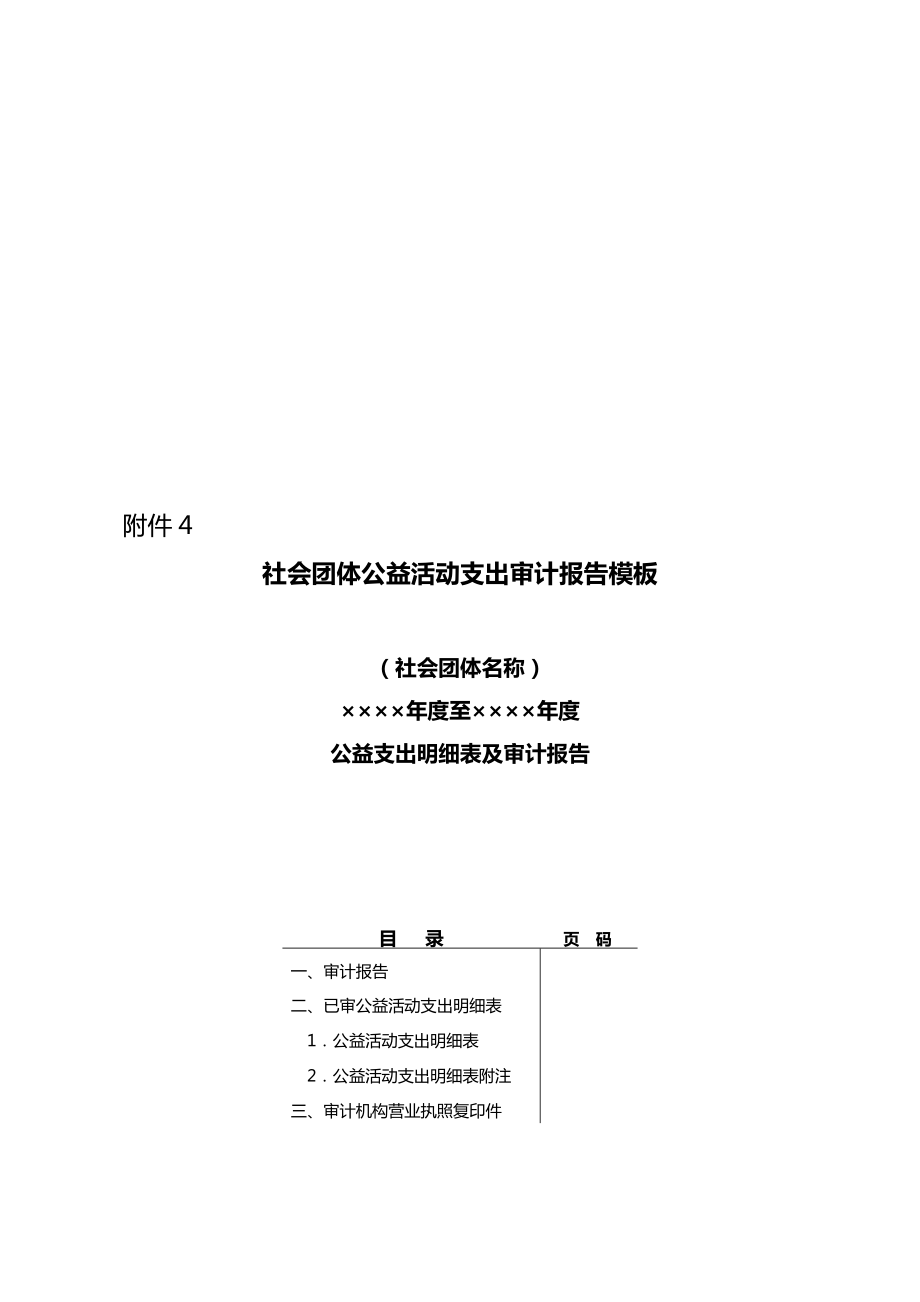 社会团体公益活动支出审计报告样本.docx_第1页