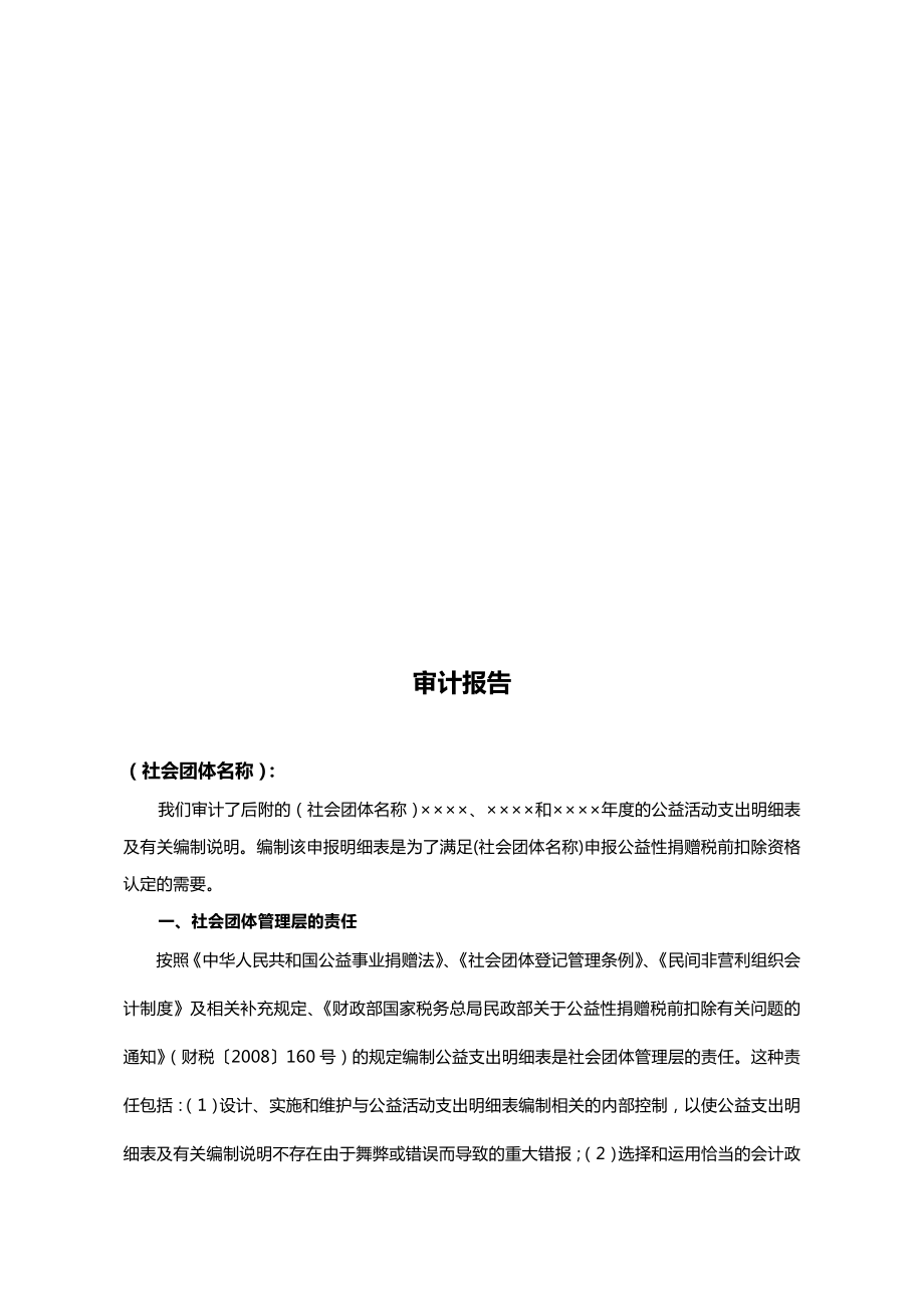 社会团体公益活动支出审计报告样本.docx_第2页