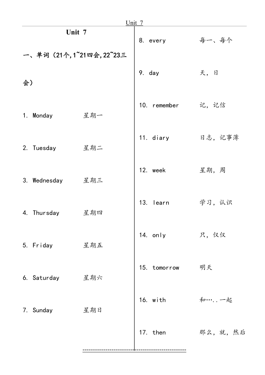 北师大版四年级(下)英语词汇、短语、句型、语音.doc_第2页