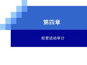 内部审计学第四章经营活动审计.pptx