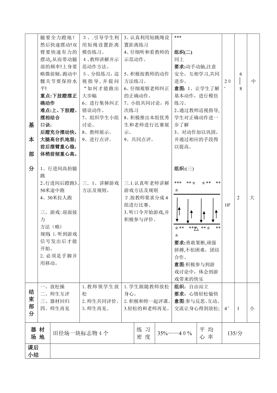 中职体育教案试卷教案.doc_第2页