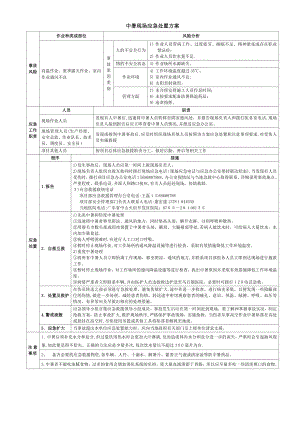 中暑现场应急处置方案【可编辑范本】.doc