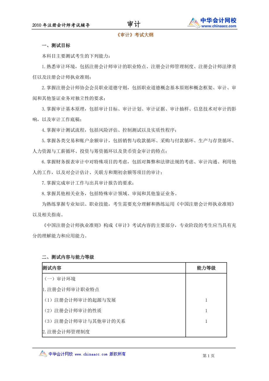 审计大纲.docx_第1页