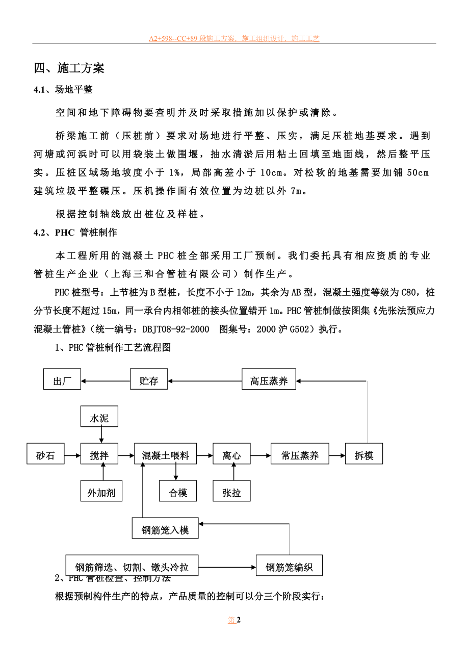 临港新城两港大道一期工程高架桥桩基静压桩施工方案.doc_第2页