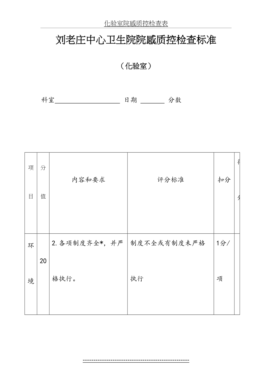 化验室院感质控检查表.doc_第2页