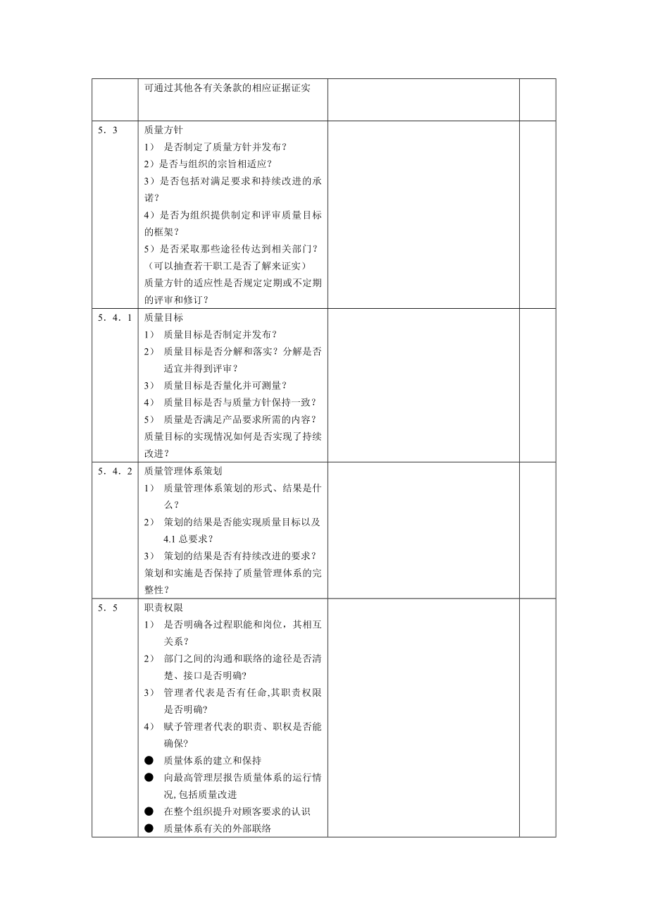 质量管理体系内审检查及记录表.docx_第2页