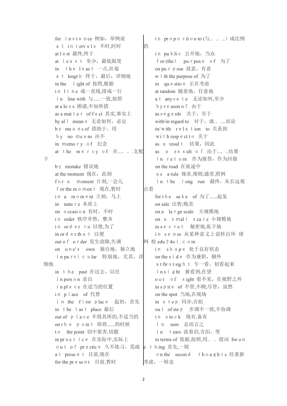 专升本英语词组固定搭配.doc_第2页