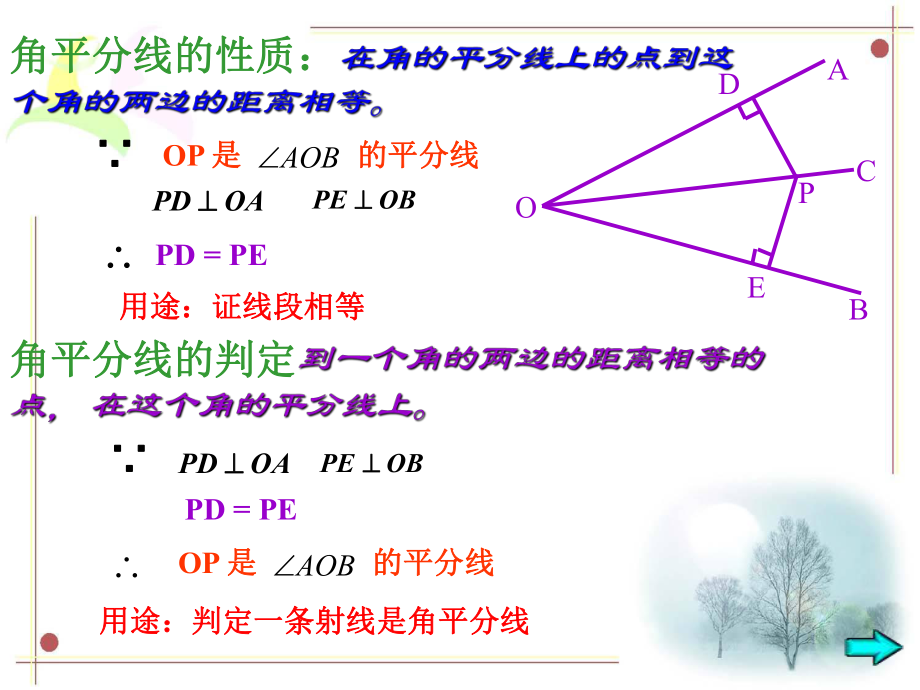 角平分线的判定定理习题课ppt课件.ppt_第1页