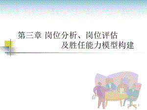 岗位分析、岗位评估及胜任能力模型构建ppt课件.ppt