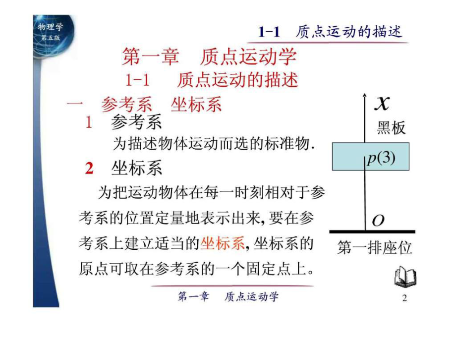 最新大学物理 第一章 质点运动学 1-1 质点运动的描述ppt课件.ppt_第2页