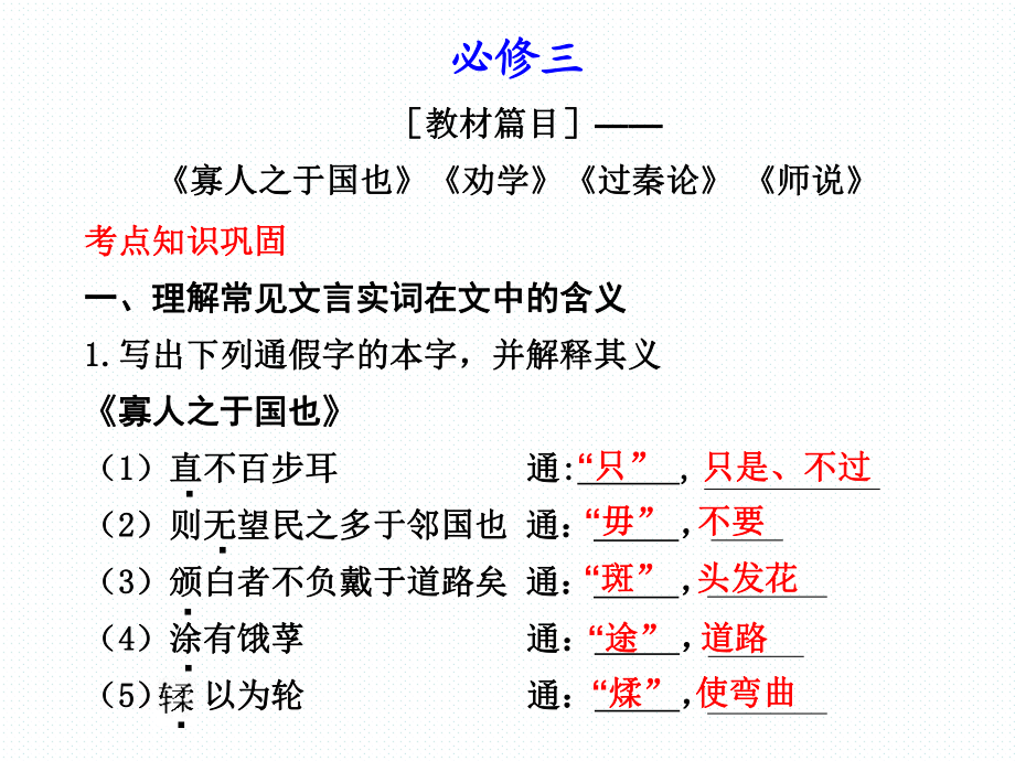 语文必修三文言文复习ppt课件.ppt_第1页