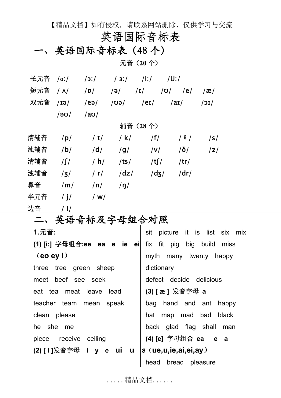 英语国际音标表和发音图解[1].doc_第2页