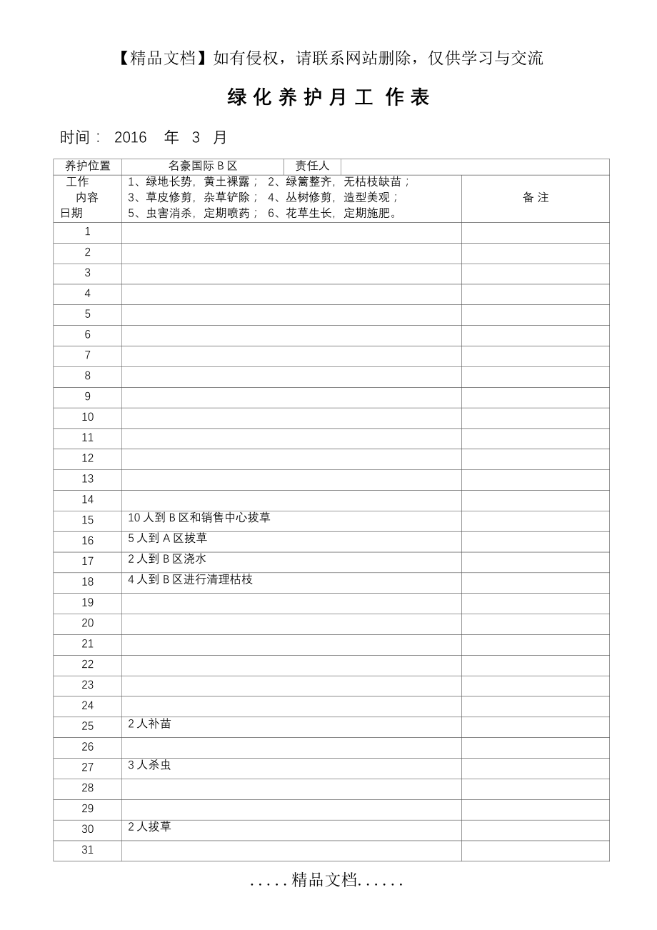 绿化养护工作表.doc_第2页