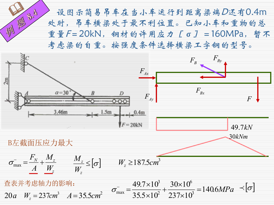 《材料力学》课件8-3拉伸（压缩与弯曲.ppt_第2页