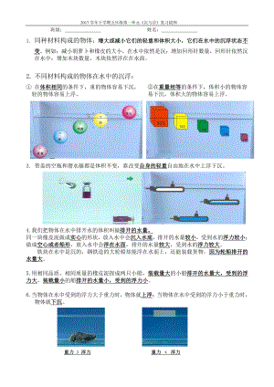 五年级第一单元《沉与浮》复习提纲.pdf