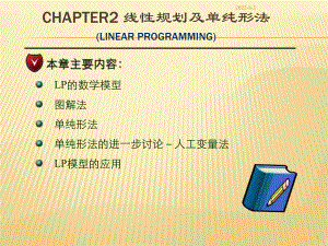 运筹学第二章-线性规划ppt课件.ppt