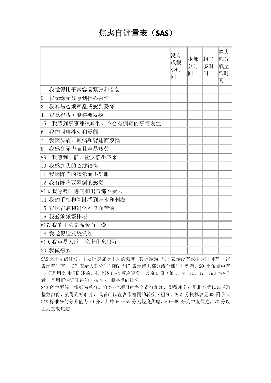 焦虑自评量表标准.pdf_第1页