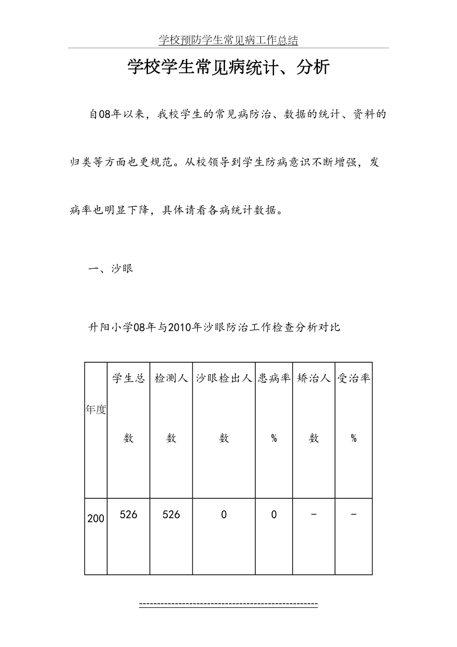 学校学生常见病统计、分析.doc_第2页