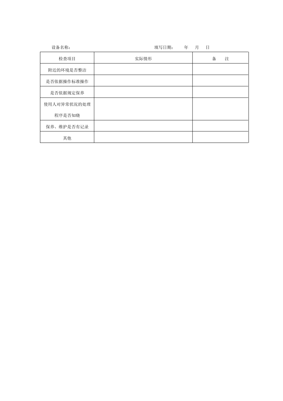 设备维护检查表.pdf_第1页