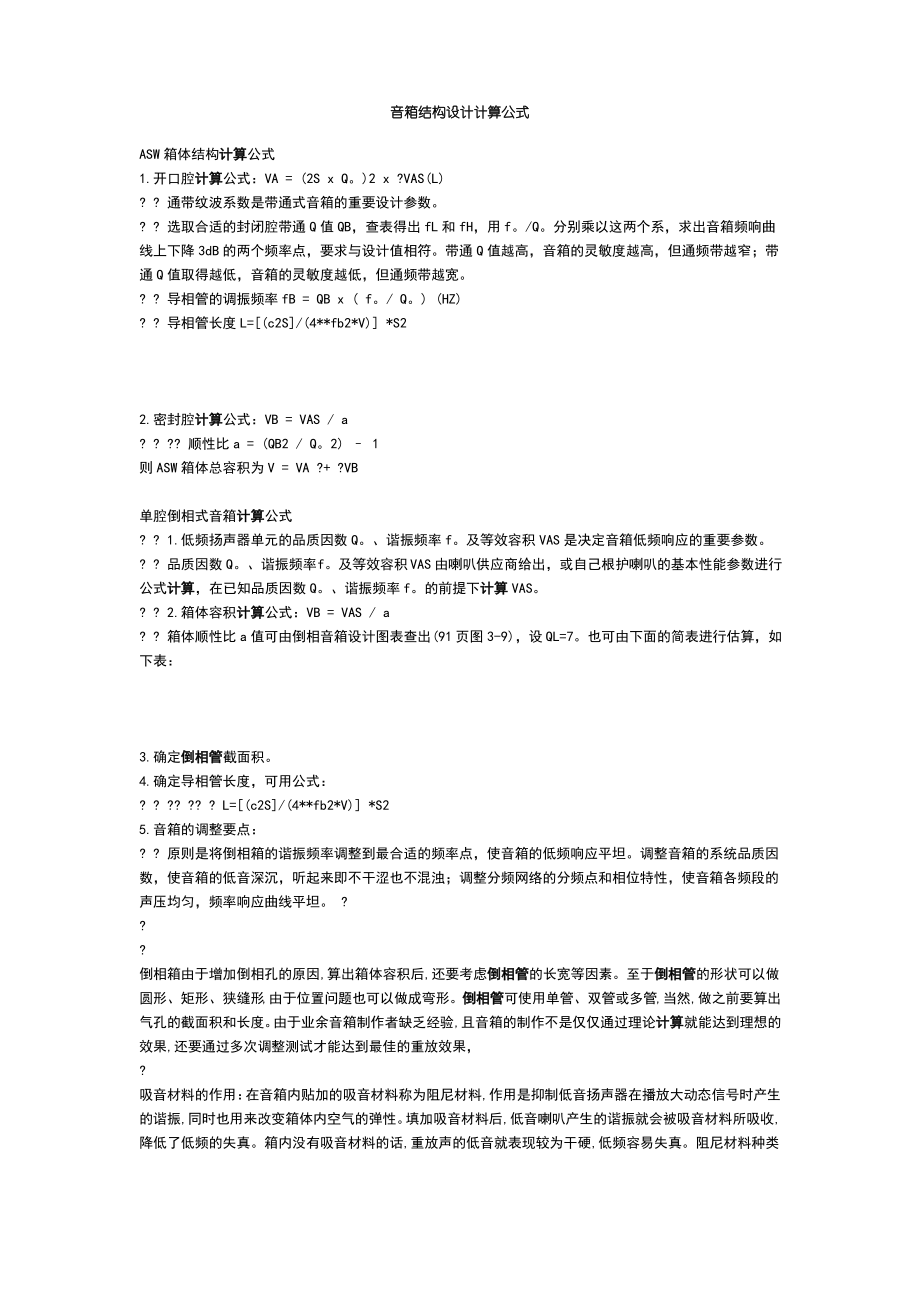 音箱结构设计计算公式.pdf_第1页